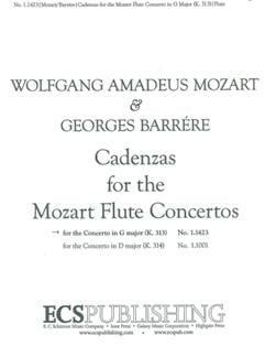 Cadenzas to Mozart Concerto 1 in G (K313/285c)