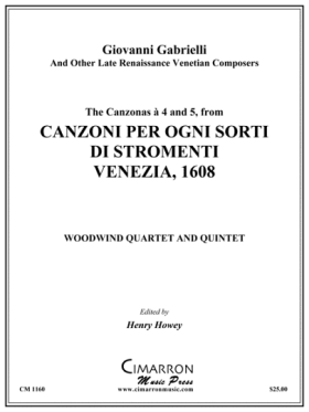Canzoni Per Ogni Sorti di Stromenti Venezia, 1608