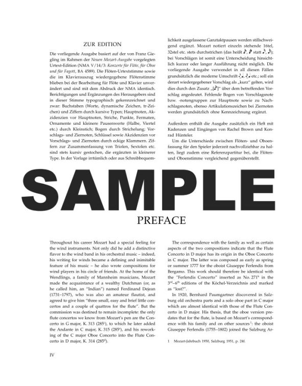 Buy Concerto 2 in D (K314/285d) Online at $26.95 - Flute World