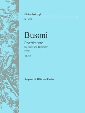 Divertimento in Bb Op52(ed.Weill)