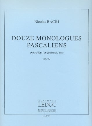 Douze Monologues Pascaliens Op92