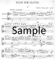 Duos for Flutes Op 34 (2 score)