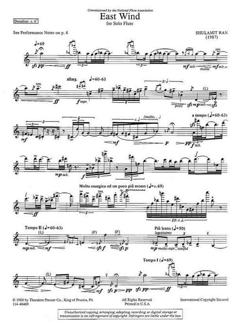 Buy East Wind Online at $11.99 - Flute World