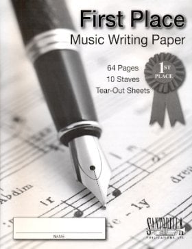 First Place Music Writing Paper-10 Staves