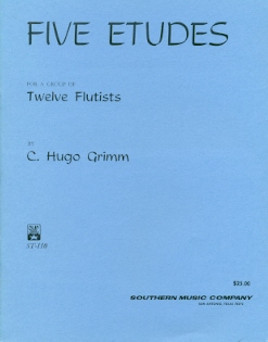 Five Etudes for a Group of Twelve Flutists