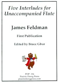 Five Interludes for Unaccompanied Flute (ed.Gbur)