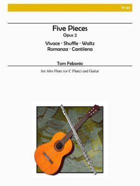Five Pieces for Alto Flute & Guitar (1 score)