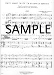 Forty Short Duets for Beginning Flutists