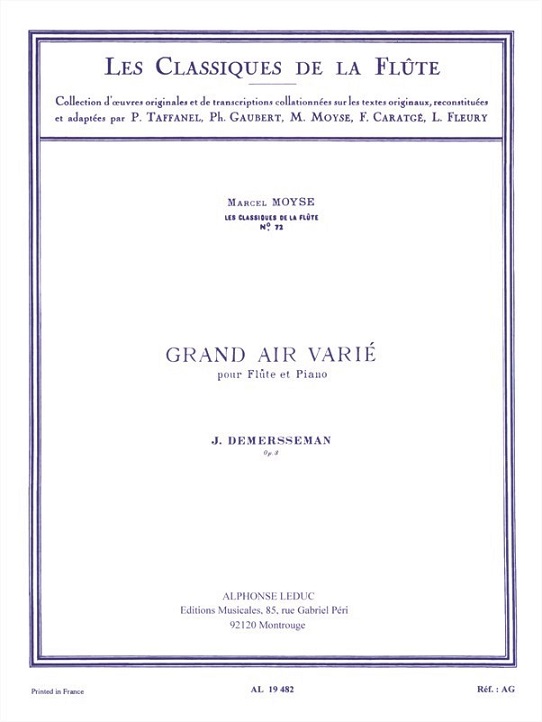 Grand Air Varie(Le Tremolo)(ed.Moyse,M)