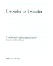 I Wonder as I Wander