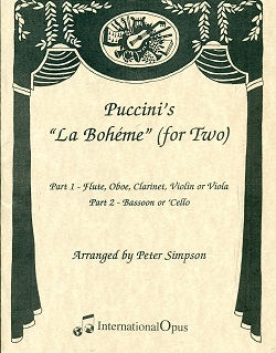La Boheme for Two (parts only)