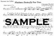 Madame Butterfly - for Two (parts only)