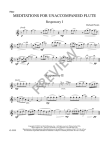 Meditations for Unaccompanied Flute