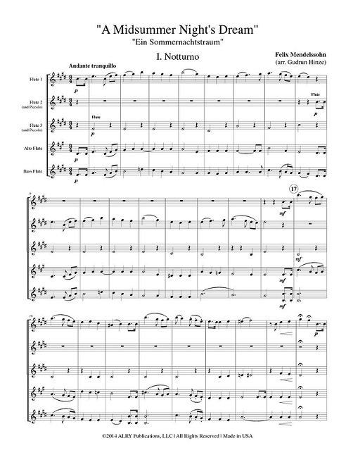 Buy Midsummer Nights Dream, A Online at $26 - Flute World