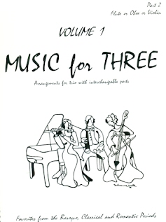Music for Three (v.1) Baroque, Classical, Romantic (part 2 flute, oboe or violin)