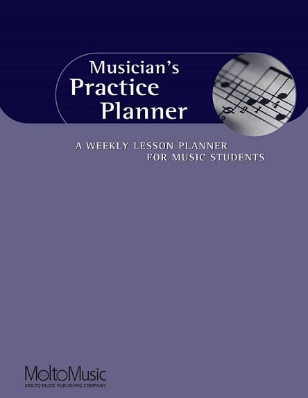 Musicians Practice Planner - A Weekly Lesson Planner for Music Students