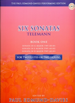 Op2 Six Sonatas (bk1) (ed.E-Davies) (2fl,CD)(sc)