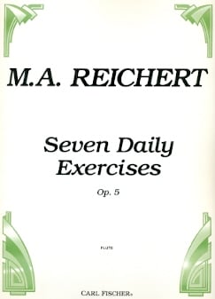 7 Daily Exercises For Flute Di M.A. Reichert - Esercizi Giornalieri Per Flauto - Foto 3
