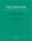 Op5 Six Canonic Sonatas (v.1) (score form)