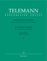 Op5 Six Canonic Sonatas (v.1) (score form)