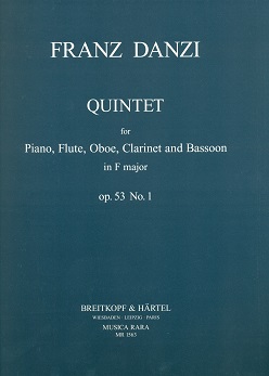 Op53 #1 Quintet in F (parts and piano score)