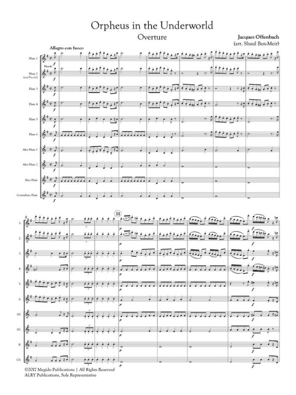 Buy Orpheus in The Underworld Overture Online at $27 - Flute World
