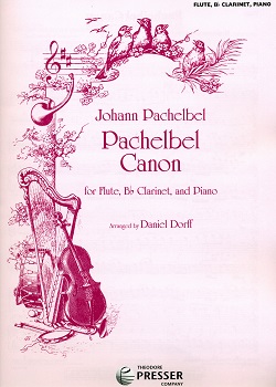 Pachelbel Canon for flute, clarinet and piano