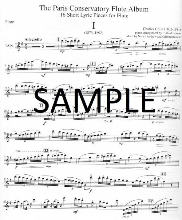 Buy Paris Conservatory Flute Album, The Online at $22.99