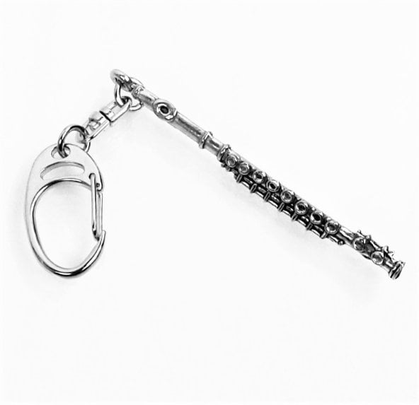 Pewter Key chain For Flute - $9.95