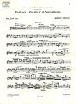 Prelude, Recitativ, & Variations Op3