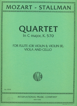 Quartet in C K570 (sc&pts)