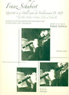 Quartett in g D408 (score)