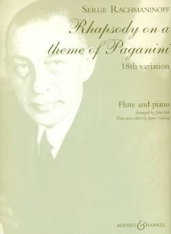 Rhapsody on a Theme of Paganini - 18th Variation (ed.Galway) (fl,pf)