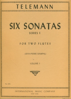 Series 1 Six Sonatas (v.1) (score form) (ed.Rampal)