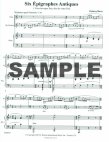 Six Epigraphes Antiques (fl,cl,pf)