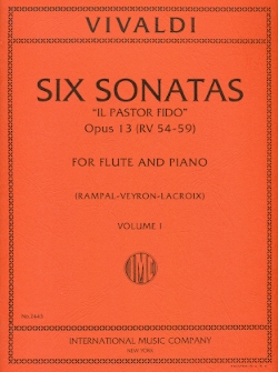 Six Sonatas  Il Pastor Fido  Op13   Volume 1