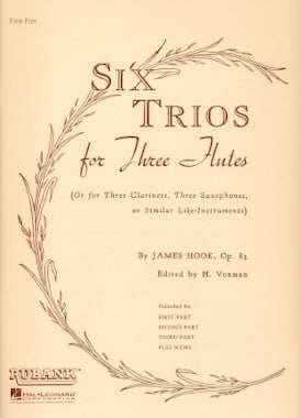 Six Trios, op83 (Flute 1 Part Only)