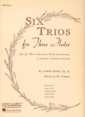 Buy Six Trios, op83 (Score Only) Online at $8.99 - Flute World