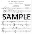 Sixteenth & Seventeenth Century Music for Weddings & Festive Occasions