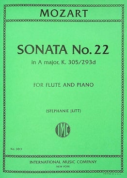 Sonata #22 in A(KV305/293d)
