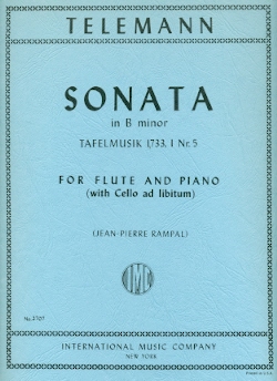 Sonata in b (Tafelmusik)(ed.Rampal)