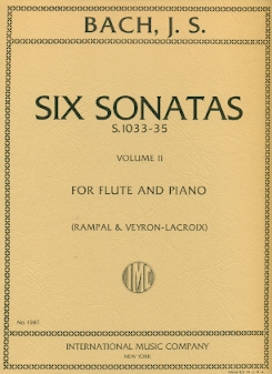 Sonatas (I01) (v.2) (BWV1033-35) (C,e,E)