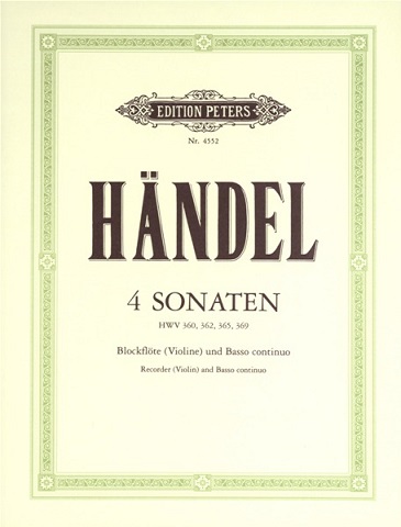 Sonatas (P03) (v.1) (g,a,C,F) (ed.Woehl)