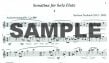 Sonatina for solo flute