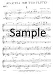 Sonatina for Two Flutes (2 scores)