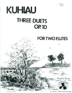 Three Duets for two flutes Op10 (score form)