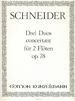 Three Duos Concertantes Op78 (parts only)