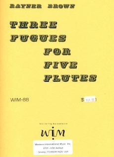 Three Fugues for Five Flutes
