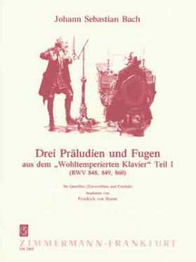 Three Preludes and Fugues from The Well-tempered Clavier