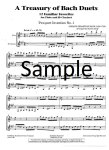 Treasury of Bach Duets, A (score form)